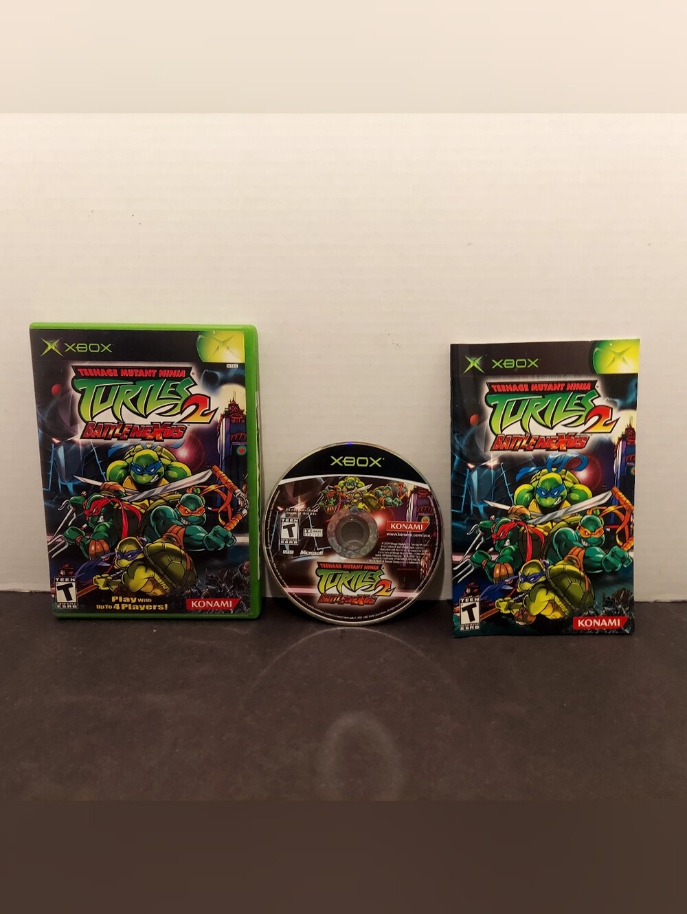 Teenage Mutant Ninja Turtles 2: BattleNexus (Microsoft Xbox, 2004) CIB Complete